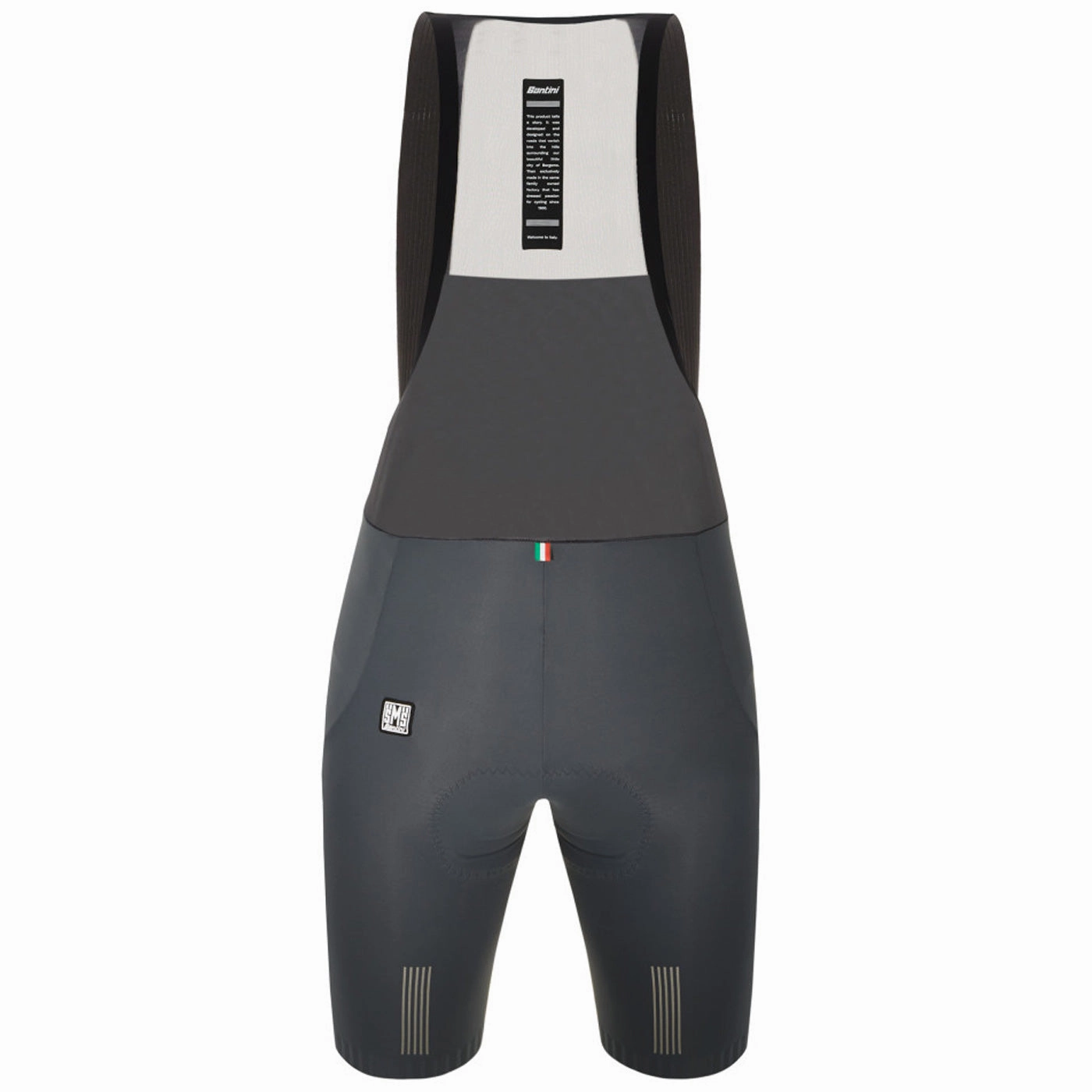 Bib shorts woman Santini Plush - Gray