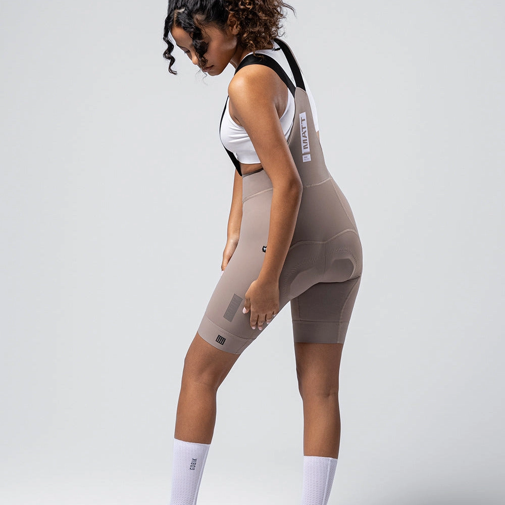Bib shorts women's Gobik Matt 2.0 - Beige