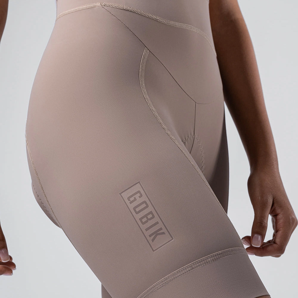 Bib shorts women's Gobik Matt 2.0 - Beige