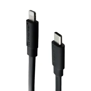 Mworks! Mpower! Flat Usb-C To Lightning 8-Pin Cable For Iphone/Ipad - Black Online Deal Frenzy