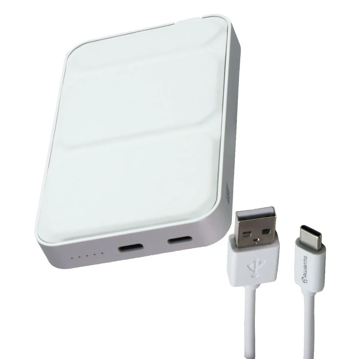 Lbt 15W Magnetic Charging 5,000Mah Power Bank (Ms-Pb5Kwt) - White Gift Sale Event