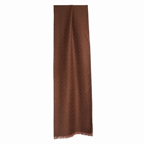 Light Brown Em Logo Scarf Todays Trending Deals