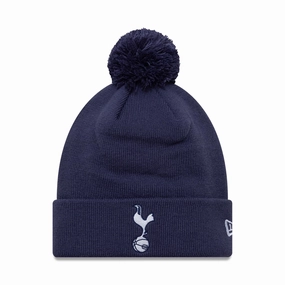 Today Only Special Tottenham Hotspur Fc Essential Navy Bobble Knit Beanie Hat