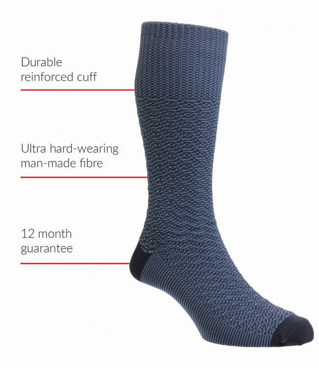 Hj Indestructible Textured Marl Half Hose Socks Limited Offer Alert