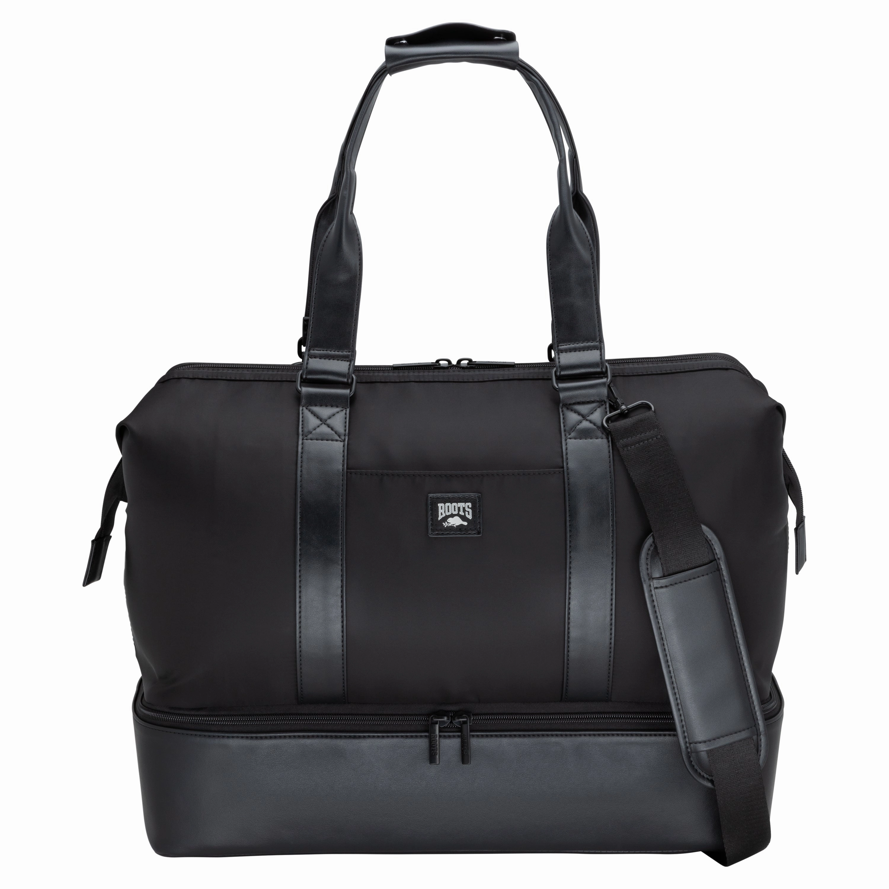 Roots Travel Drop Bottom Weekender Bag Gift Sale Event