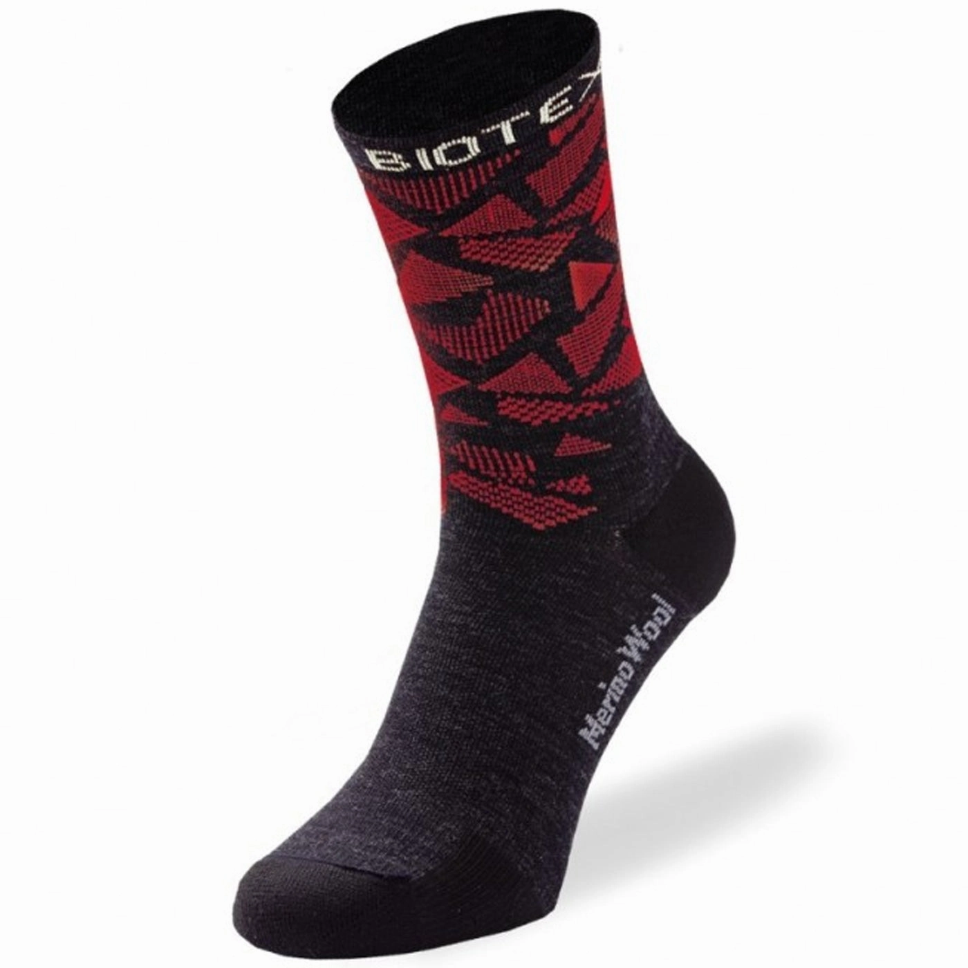 Biotex Merino socks - Black red