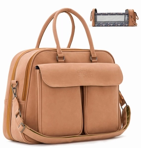 Limited Stock Alert Bizzi Growin Baby Travel Crib Changing Bag Pod  - Vegan Leather