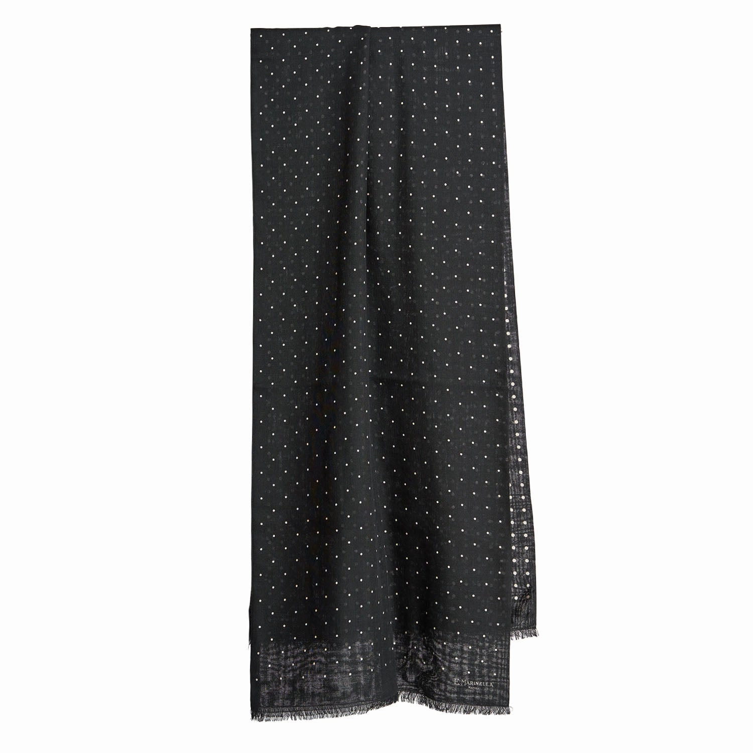 Special Online Offer Black Wool And Silk Scarf