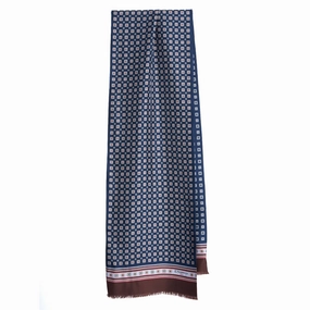 Clearance Sale Now Blue Double Silk Scarf