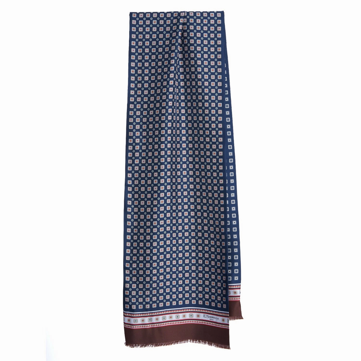 Clearance Sale Now Blue Double Silk Scarf