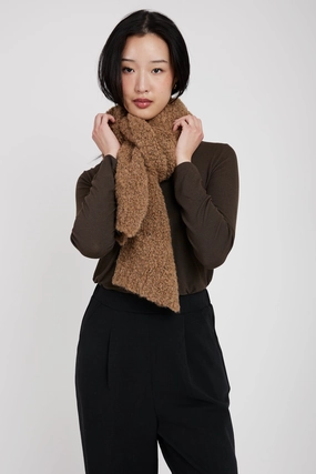 Boucl Scarf In Camel Deal Frenzy Today