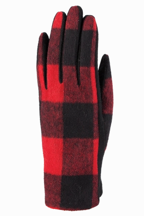 Save More Now Exclusive Online Offer Buffalo Check Gloves - Women