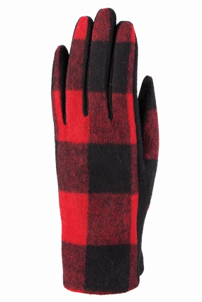 Save More Now Exclusive Online Offer Buffalo Check Gloves - Women