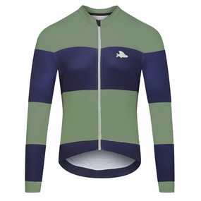Cafe du Cycliste Constance long sleeve jersey - Blue