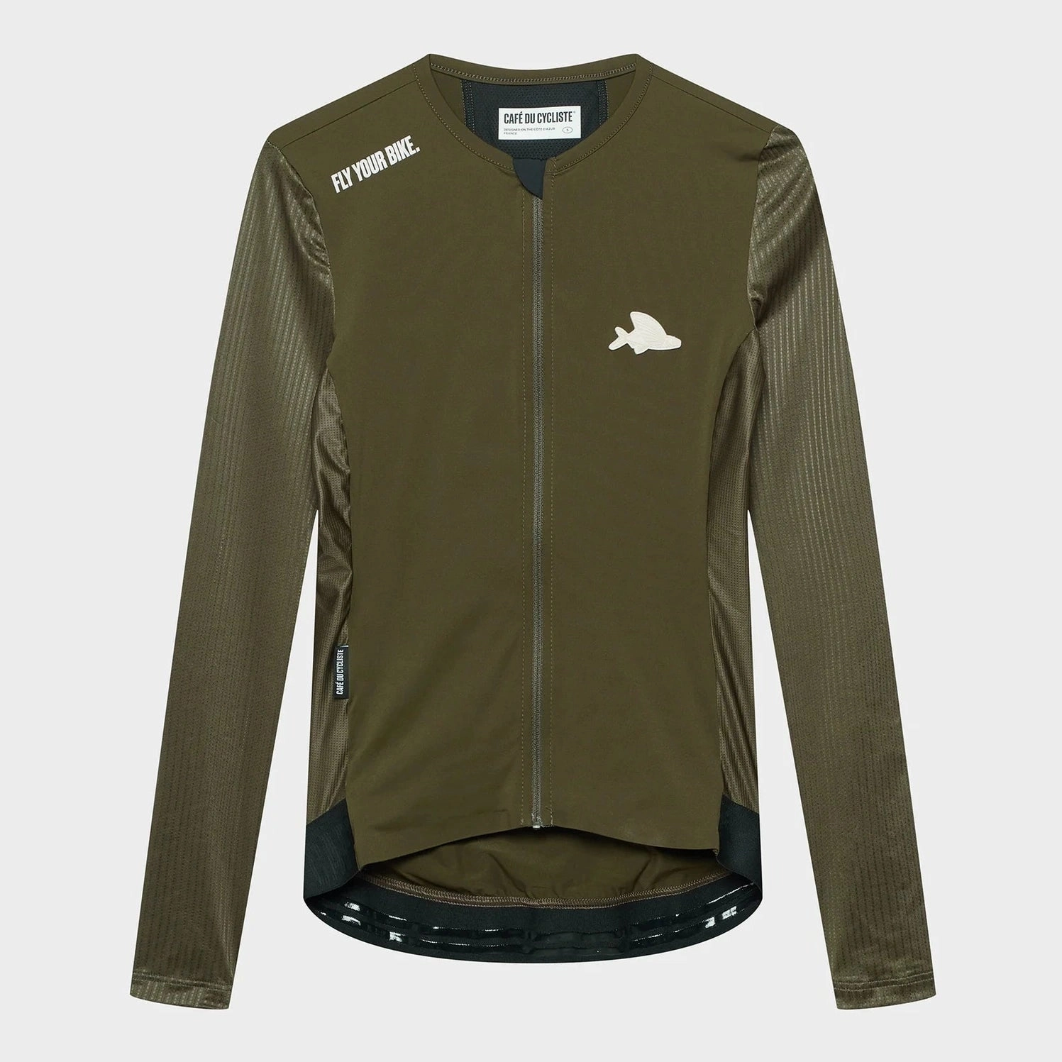 Cafe du Cycliste Roxane woman long sleeve jersey - Green