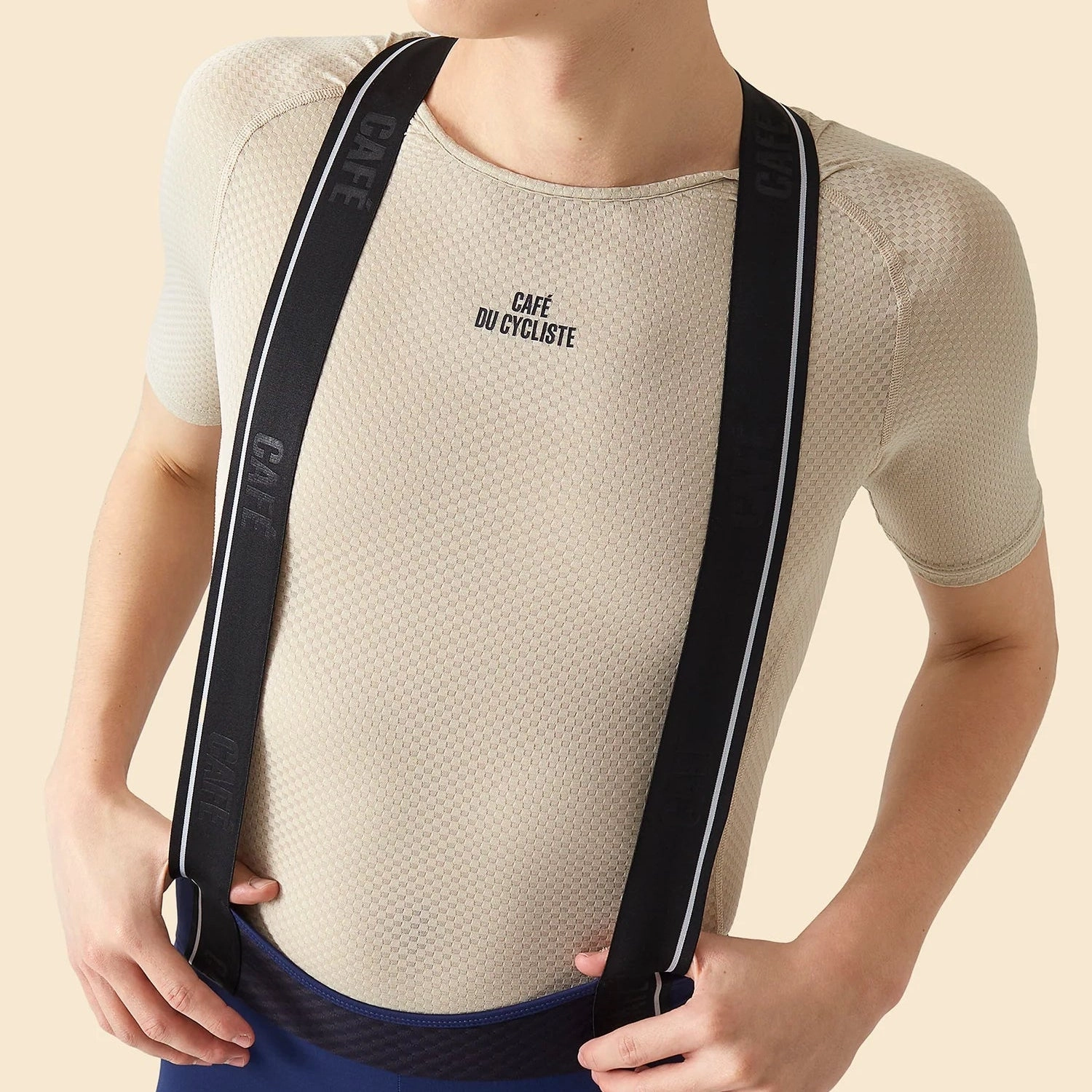 Cafe du Cycliste Victoire bib shorts - Blue