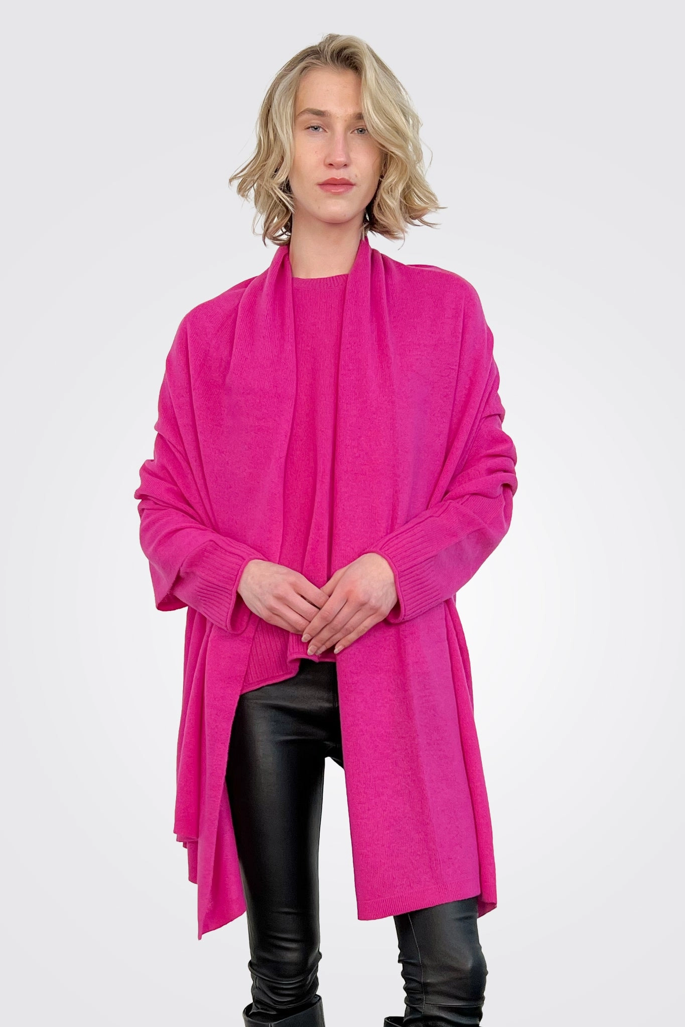 Online Exclusive Savings Hot Offer Ending Soon Cashmere Luxe Travel Wrap - Dragonfruit