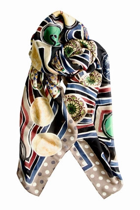 Instant Hot Deal Today Only Discount Cashmere Oversized Scarf "Mysterious Game" - Lacroix
