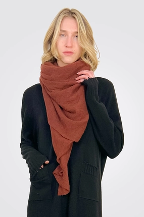 Shop Smart Save Special Surprise Sale Cashmere Scarf  - Brick