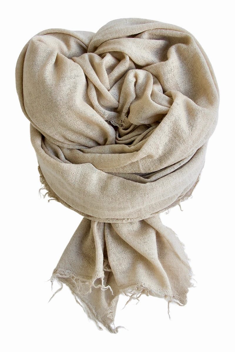 Cashmere Scarf In 100% Luxurious Cashmere - Nude Dont Wait Save