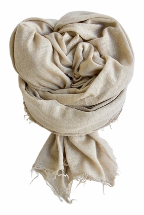 Cashmere Scarf In 100% Luxurious Cashmere - Nude Dont Wait Save