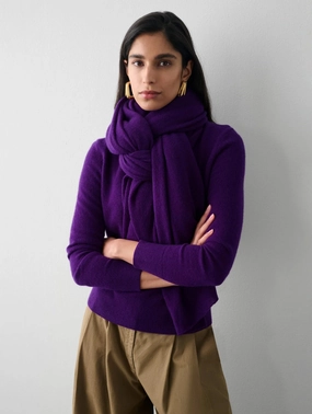 MustHave Gift Ideas Today Only Discount Alert Cashmere Travel Wrap - Deep Plum