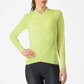 Castelli Anima 4 woman long sleeves jersey - Yellow