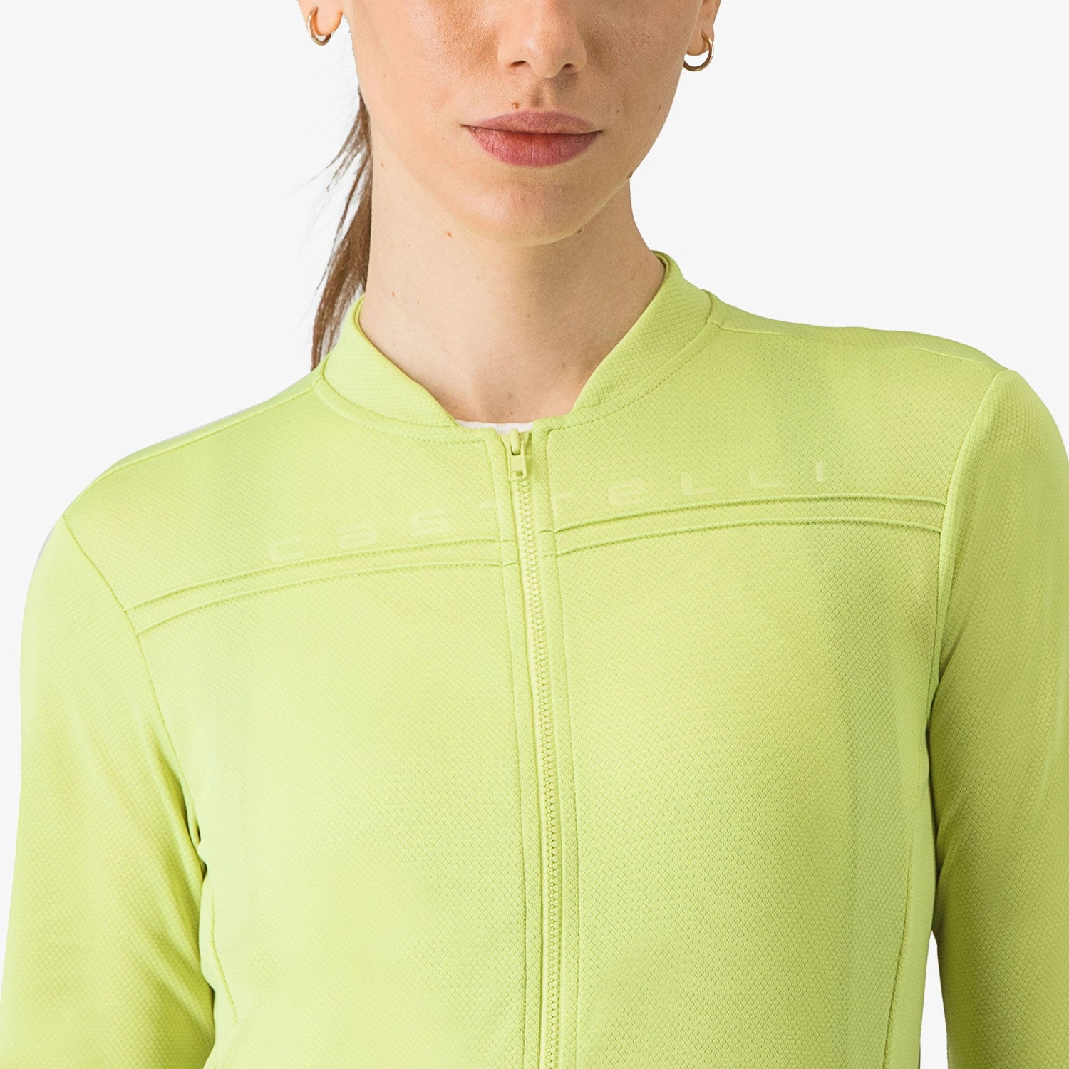 Castelli Anima 4 woman long sleeves jersey - Yellow