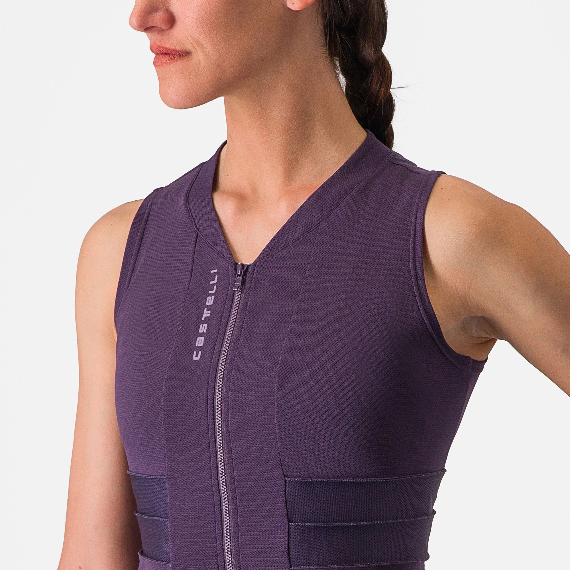 Castelli Anima 4 woman sleeveless jersey - Violet