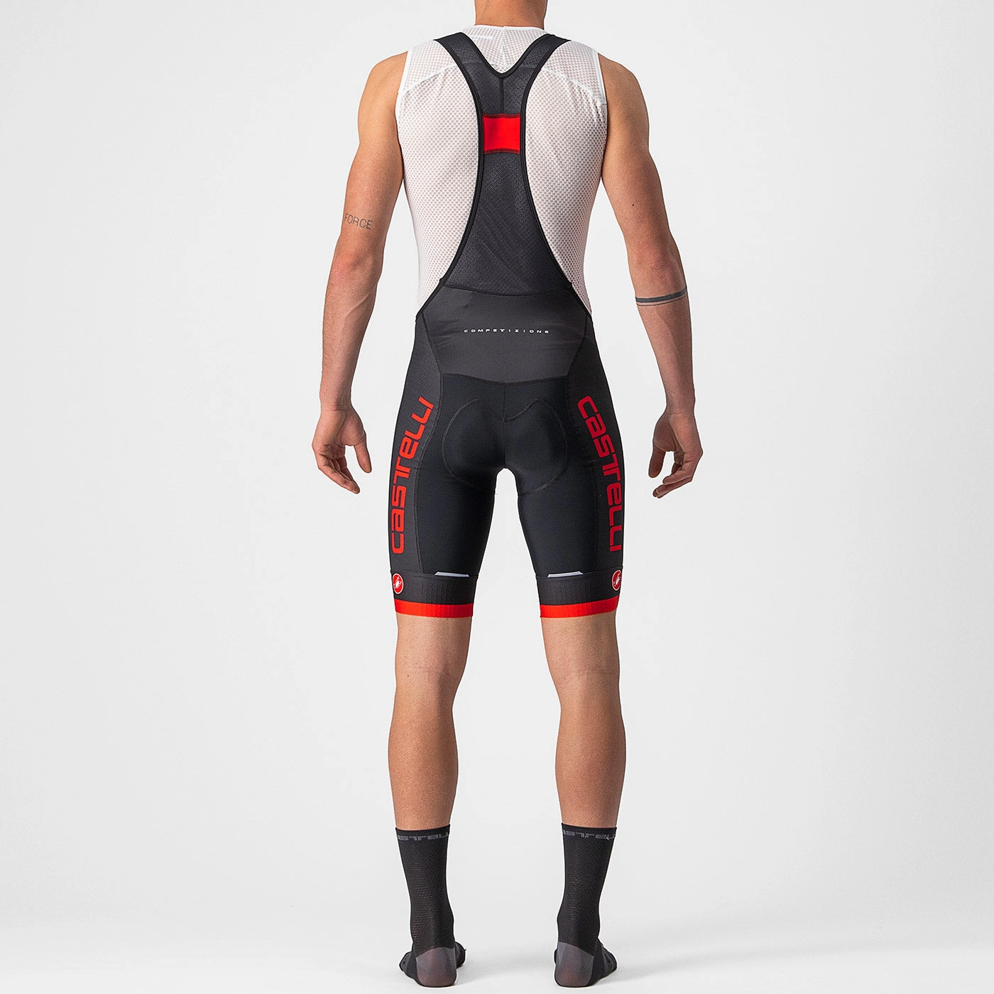 Castelli Competizione Kit bib shorts - Black red