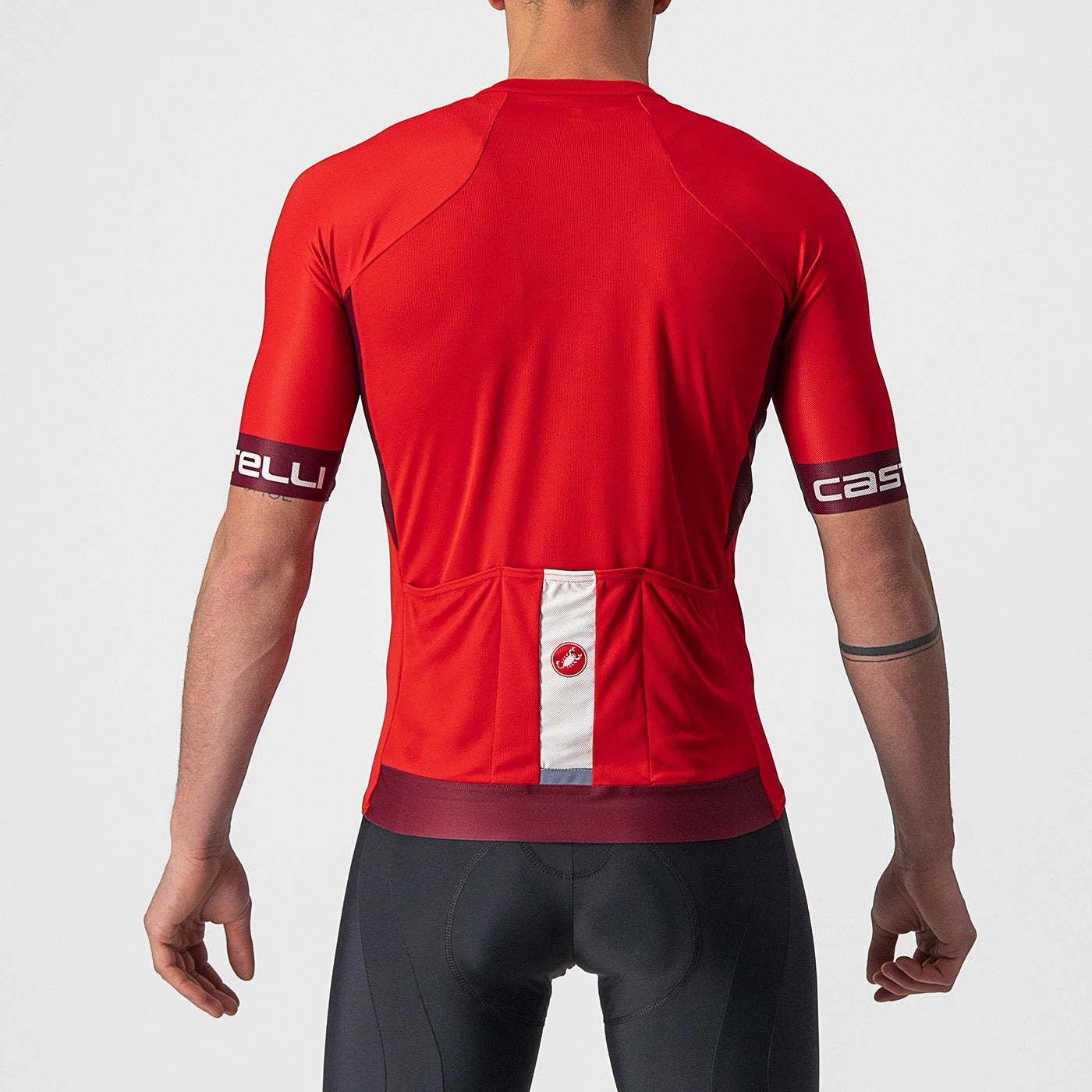 Castelli Entrata 6 jersey - Red bordeaux