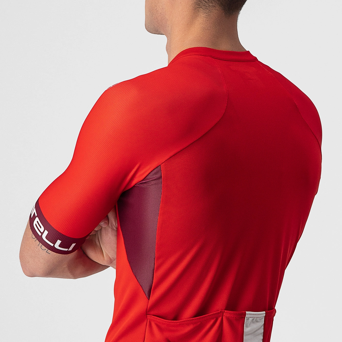 Castelli Entrata 6 jersey - Red bordeaux