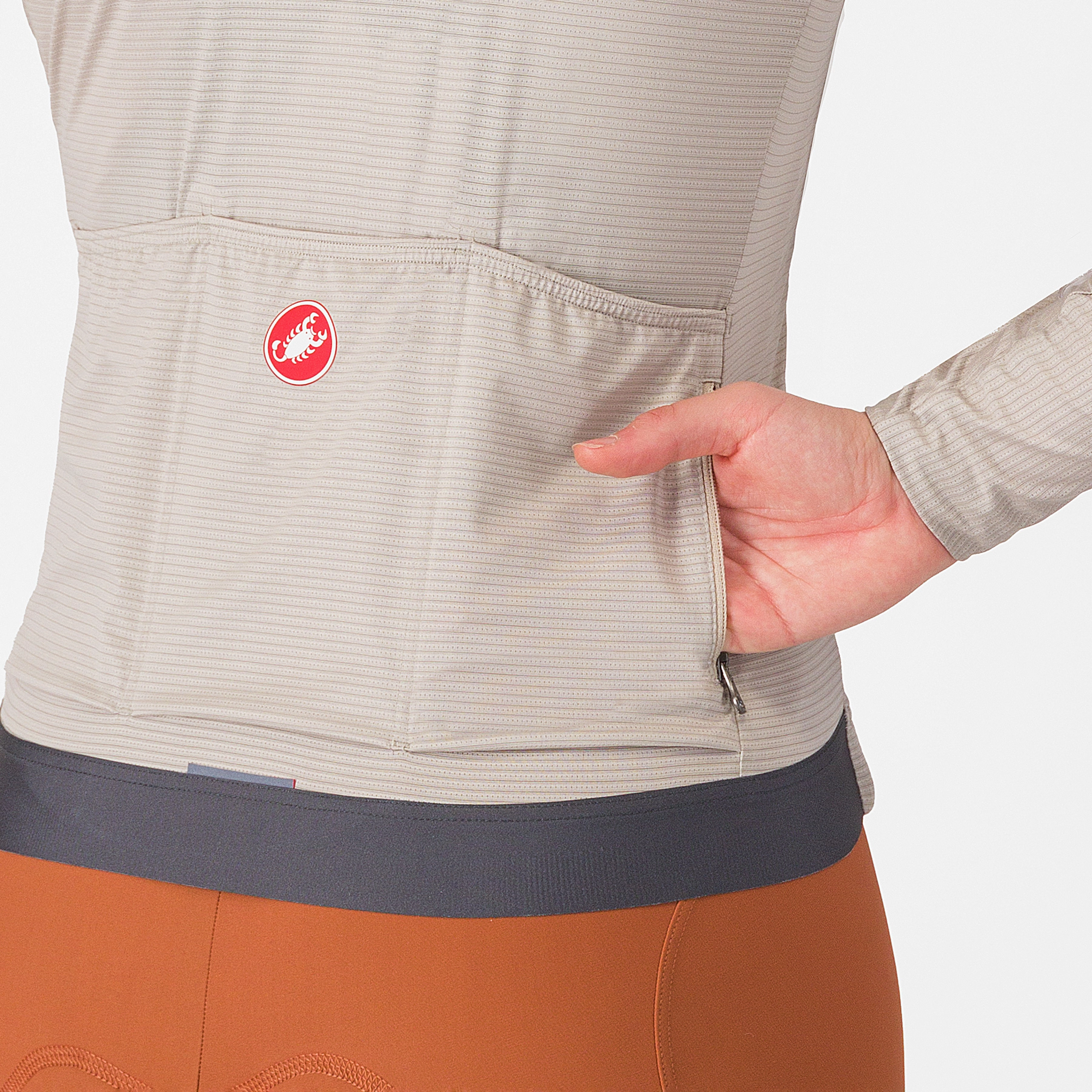 Castelli Espresso women long sleeve jersey - Beige