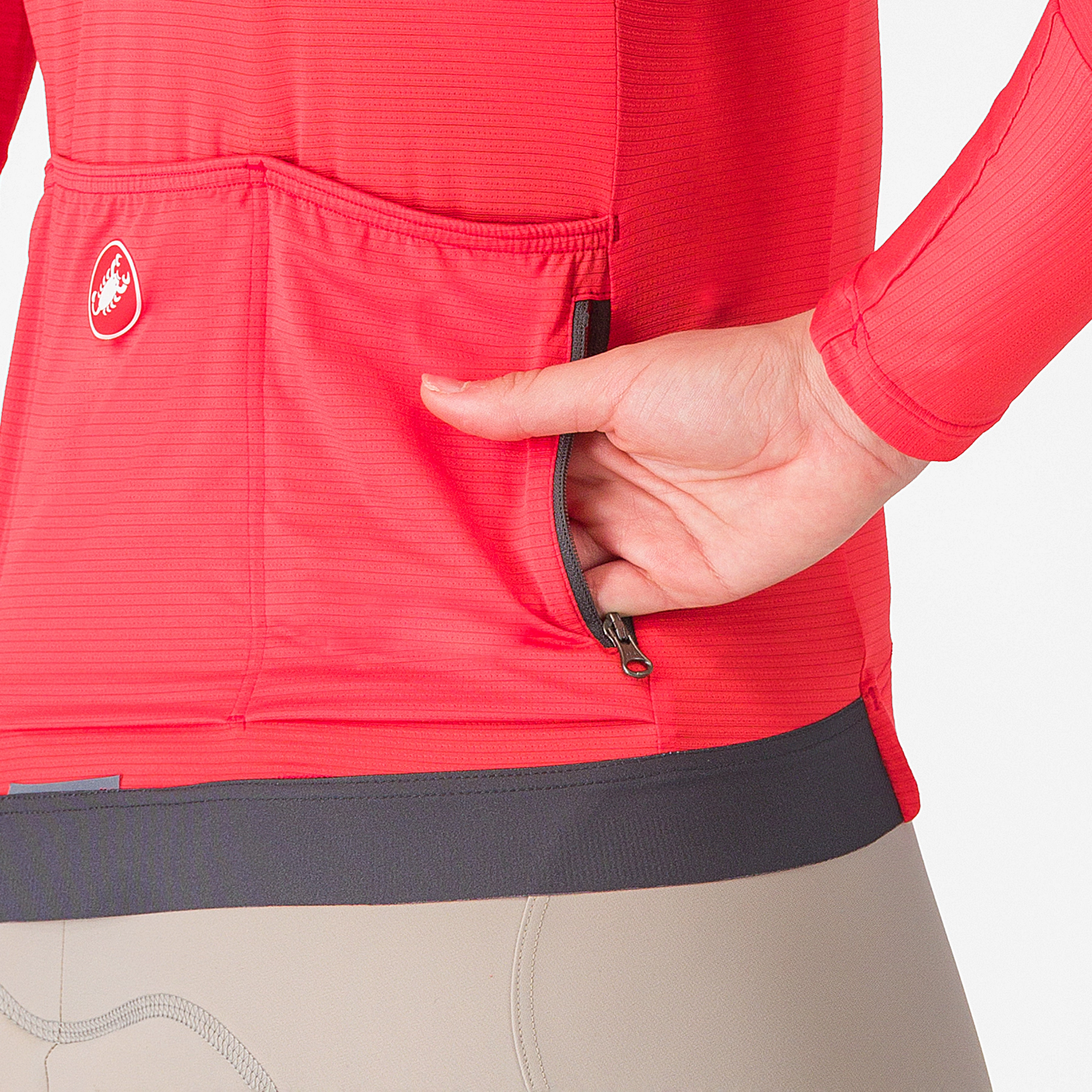 Castelli Espresso women long sleeve jersey - Pink