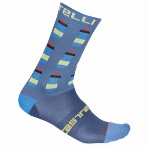 Castelli Pazzo 18 socks - Steel blue