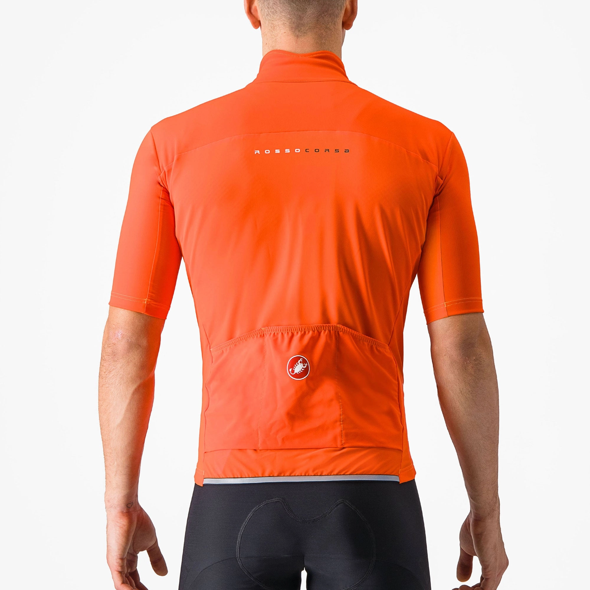 Castelli Perfetto RoS 2 Wind jersey - Dark orange