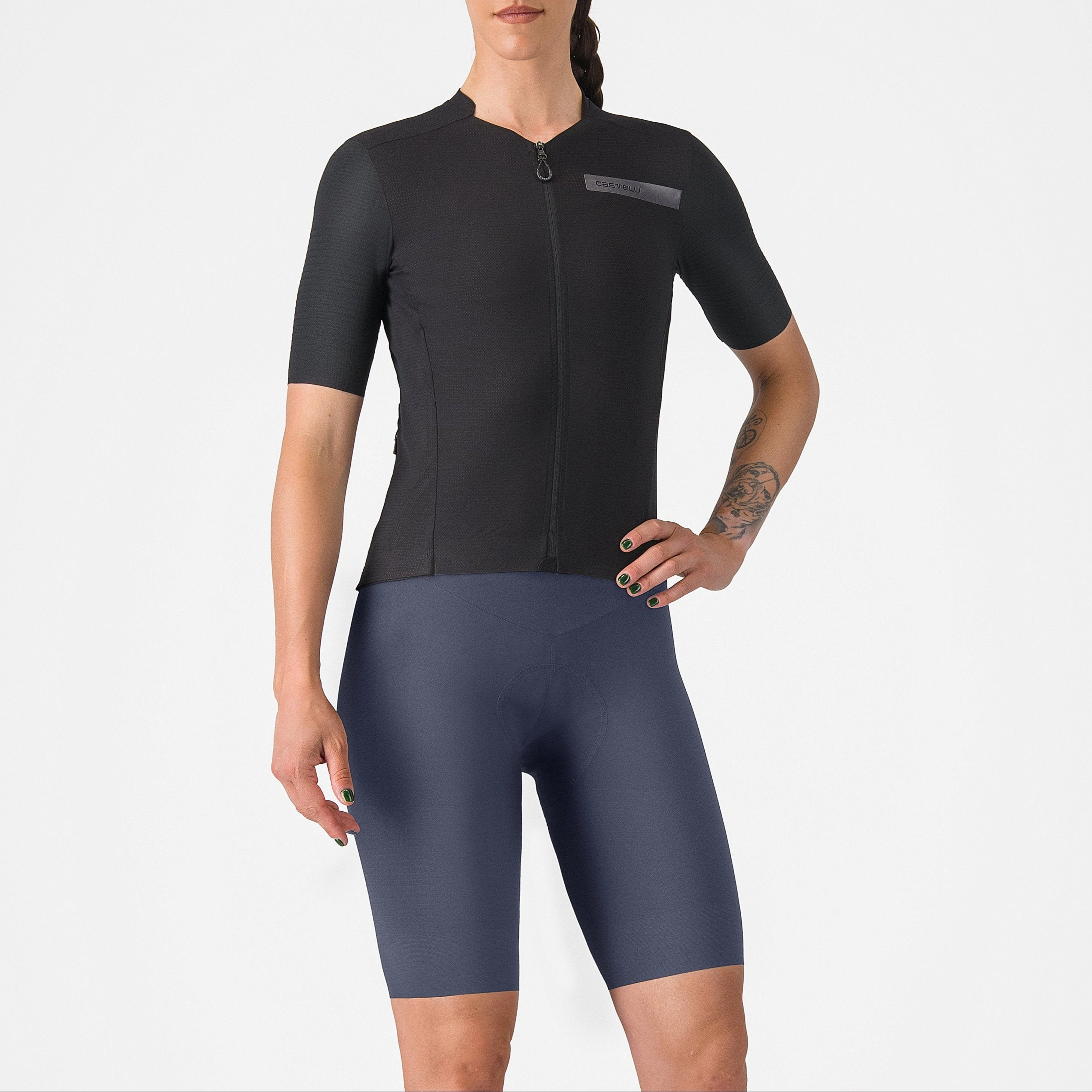 Castelli Premio Evo DT women bib shorts - Blue