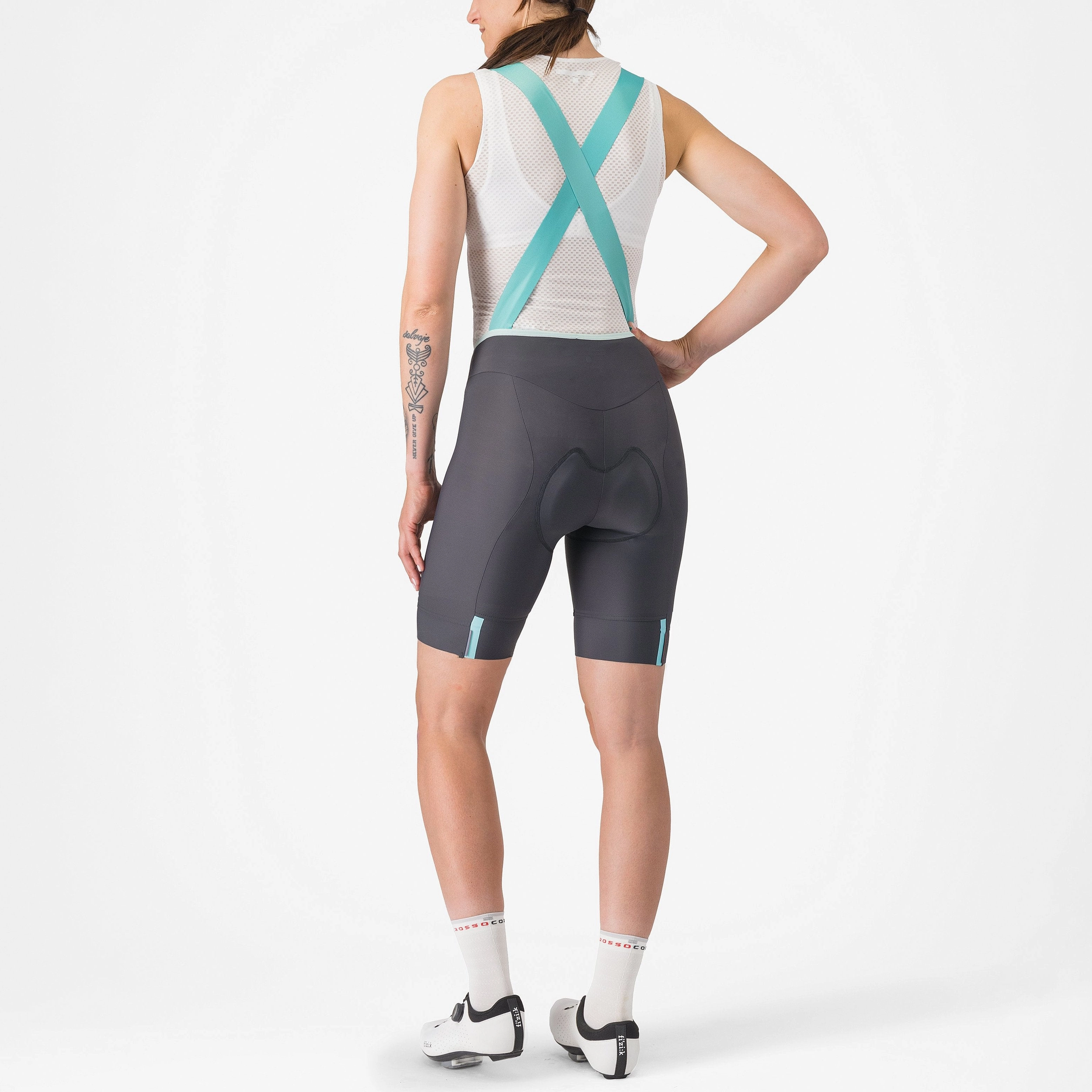 Castelli Prima 2 DT women bib shorts - Grey