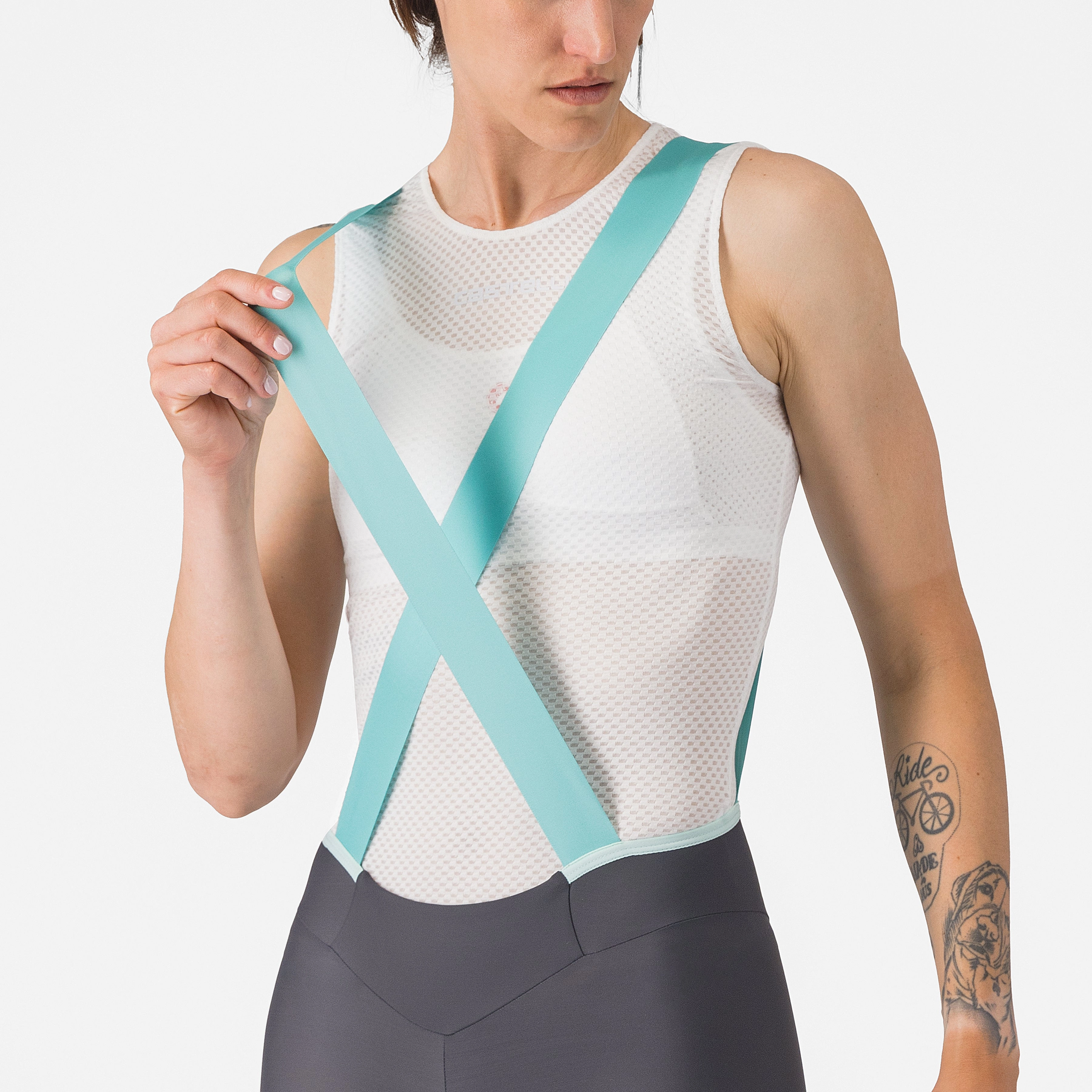 Castelli Prima 2 DT women bib shorts - Grey