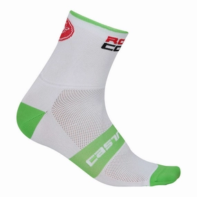 Castelli Rosso Corsa 13 Socks - White Green