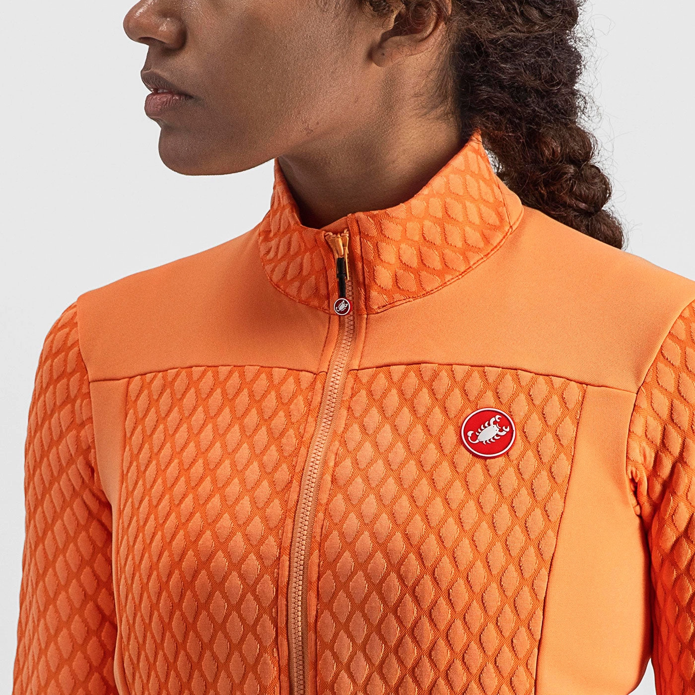 Castelli Sfida 2 long sleeves woman jersey - Orange