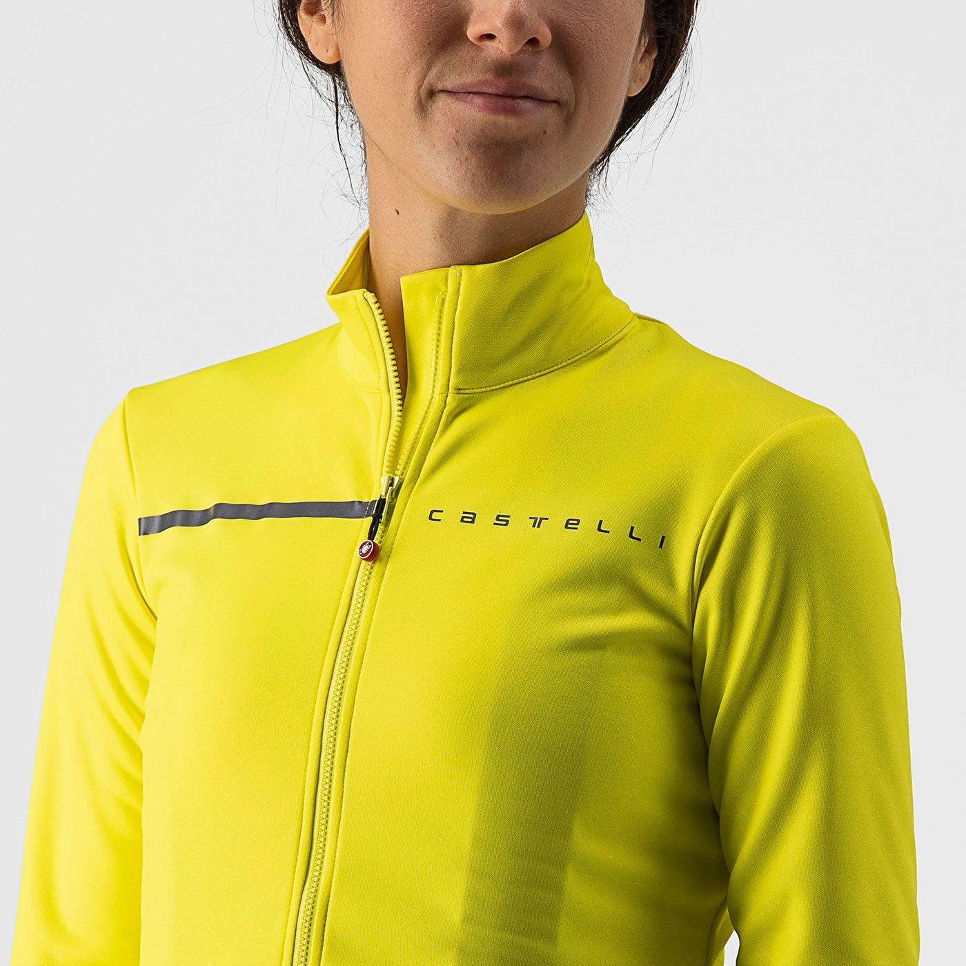 Castelli Sinergia 2 woman long sleeves jersey - Yellow