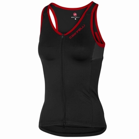 Castelli Solare woman top - Black red
