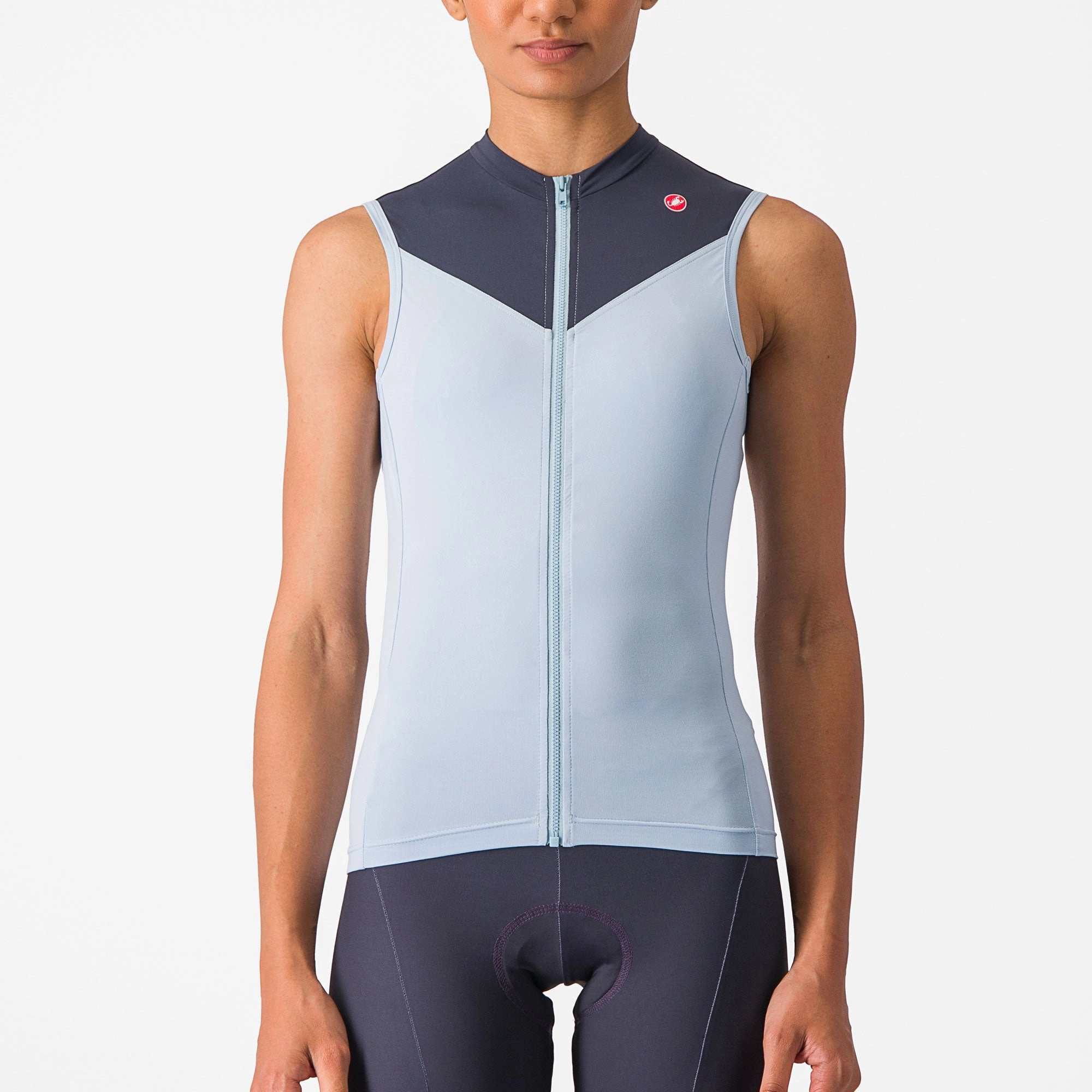 Castelli Solaris woman sleeveless jersey - Blue light blue