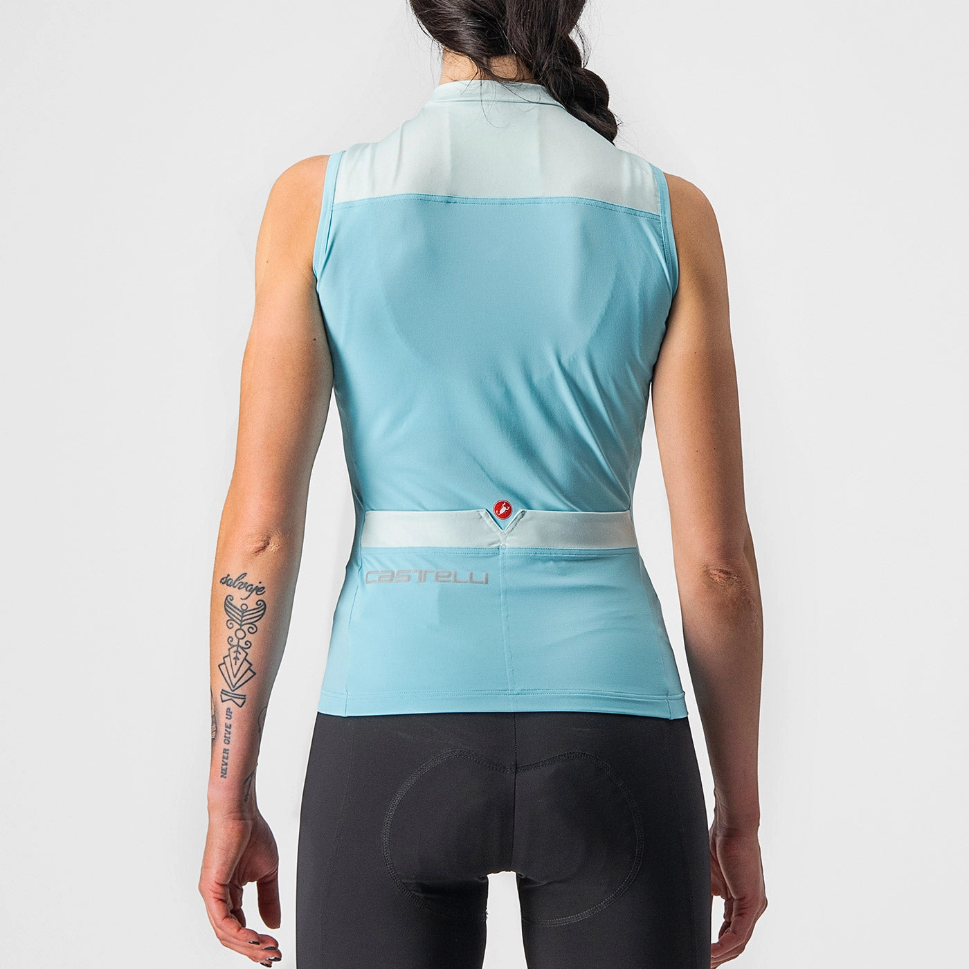 Castelli Solaris woman sleeveless jersey - Light blue