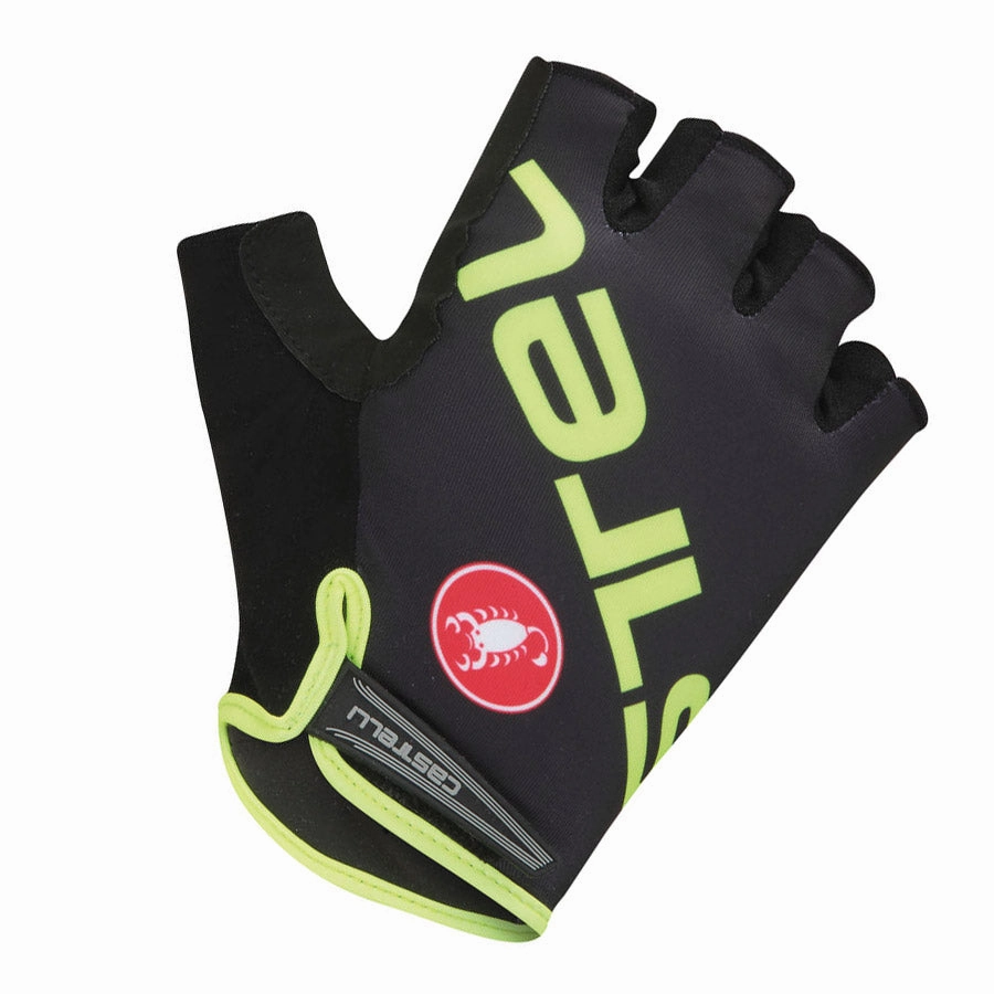 Castelli Tempo V 16 gloves - Black Yellow Fluo