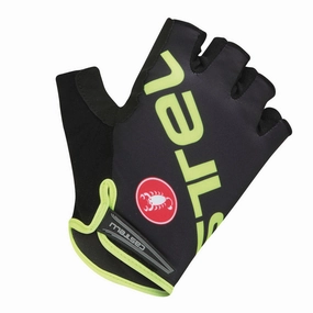 Castelli Tempo V 16 gloves - Black Yellow Fluo