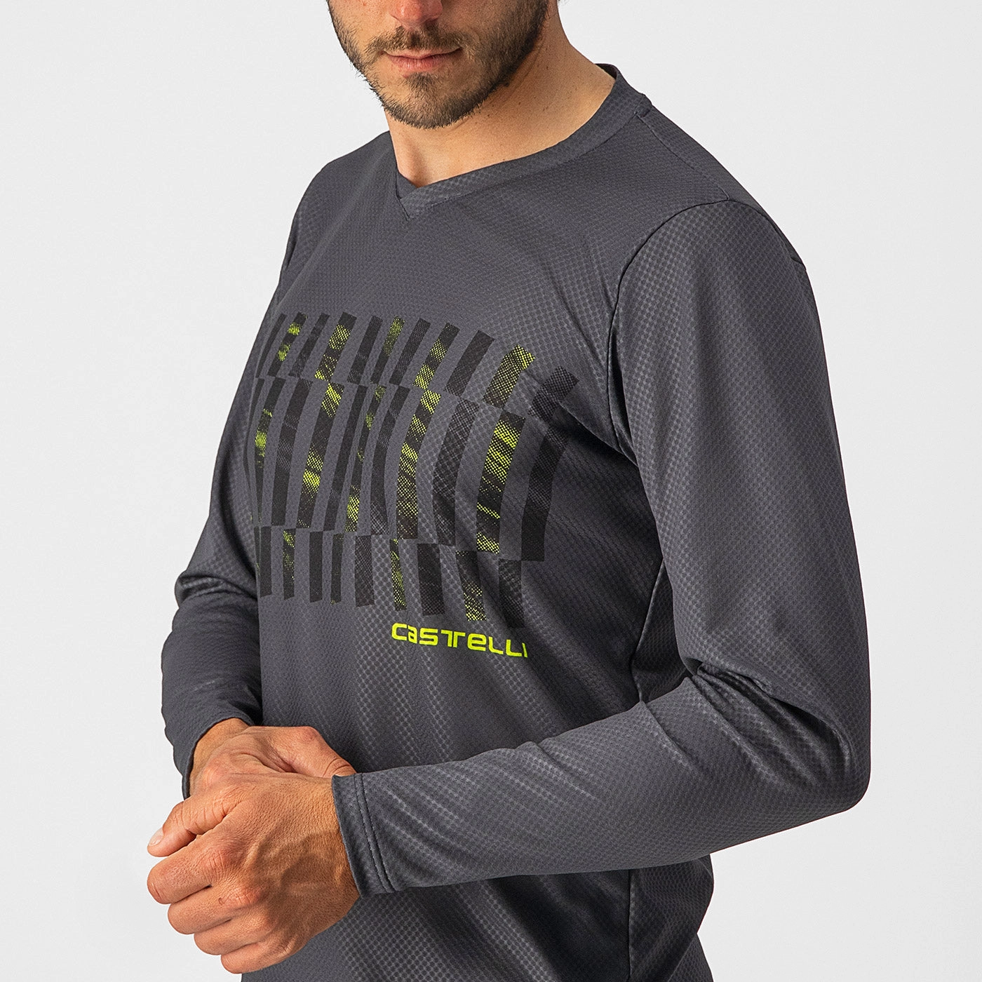 Castelli Trail Tech Tee long sleeves jersey - Grey