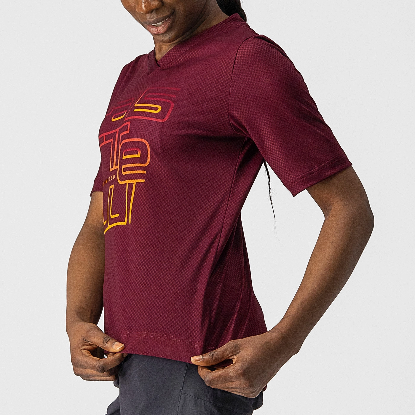 Castelli Trail Tech woman jersey - Bordeaux