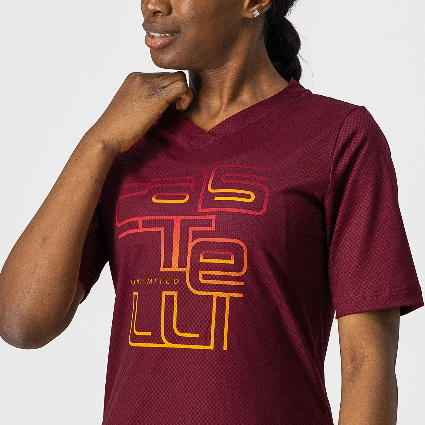 Castelli Trail Tech woman jersey - Bordeaux